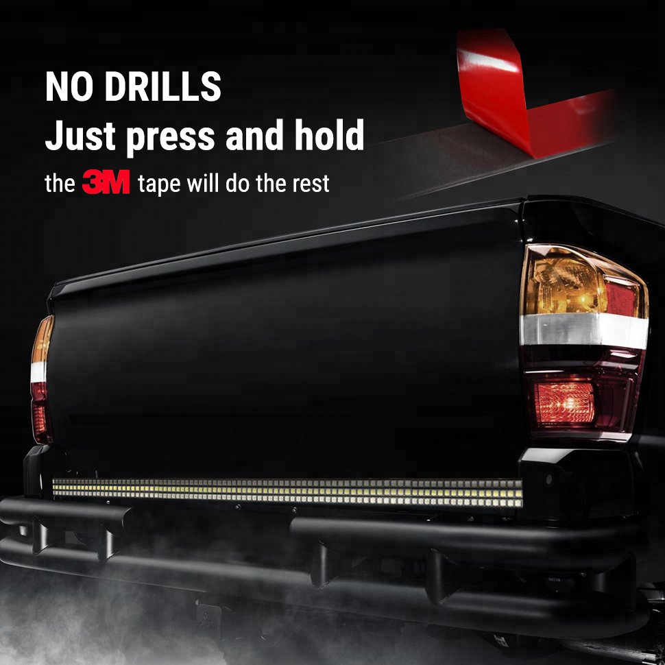 Red Brake and Amber Turn Signal 60" Led Tailgate Light Bar Strip Redline Triple LED Tail Light for Truck Pickup