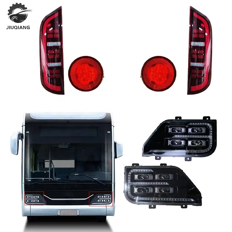 Jiuqiang OEM Customized High-quality Bus Lamps 24V LED Head Lamp Tail Lamp Rear Lights Bus Accessories for Ankai Higer Bus Parts