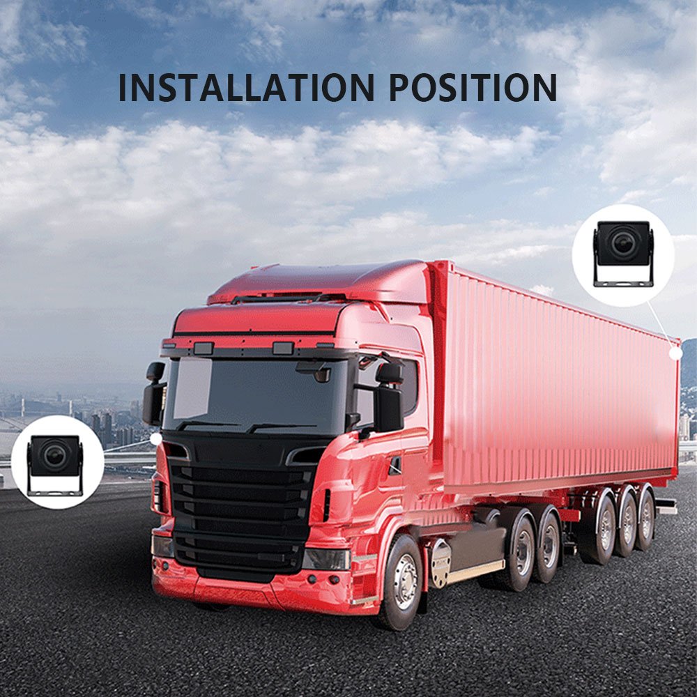 Wemaer Factory OEM Blind Spot Monitoring System Truck SUV RR 5Th Wheel Bus Motorhome Trailers Reversing LCD 7 Inch Car Monitor