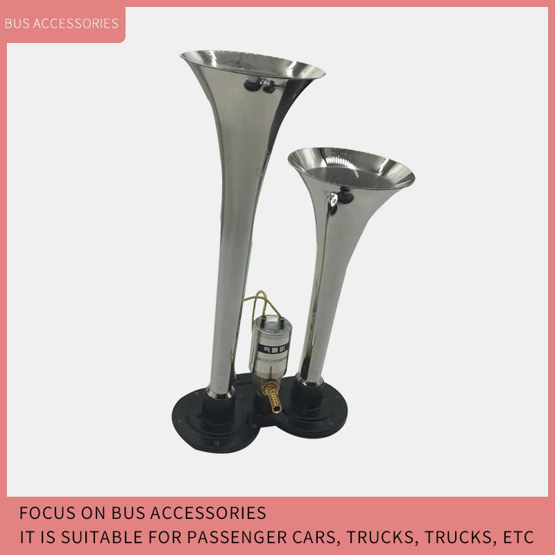 Jiuqiang 12V 24V Air Horn Clear High Decibel Metal for Truck Bus Loudspeaker Accessories Higer Ankai Bus Horn Parts