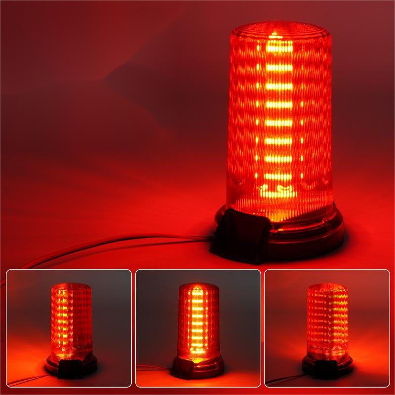 54LED Colorful Car Warning Light LED Car Traffic Safety Rotating Strobe Light Forklift School Bus Engineering Flashing Light