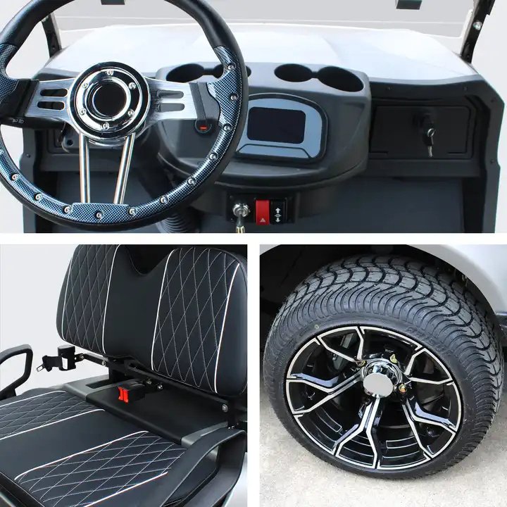 Electric Sightseeing Bus 4 Seater Battery Operated Golf Cart New Energy Electric Vehicle Hunting Cart