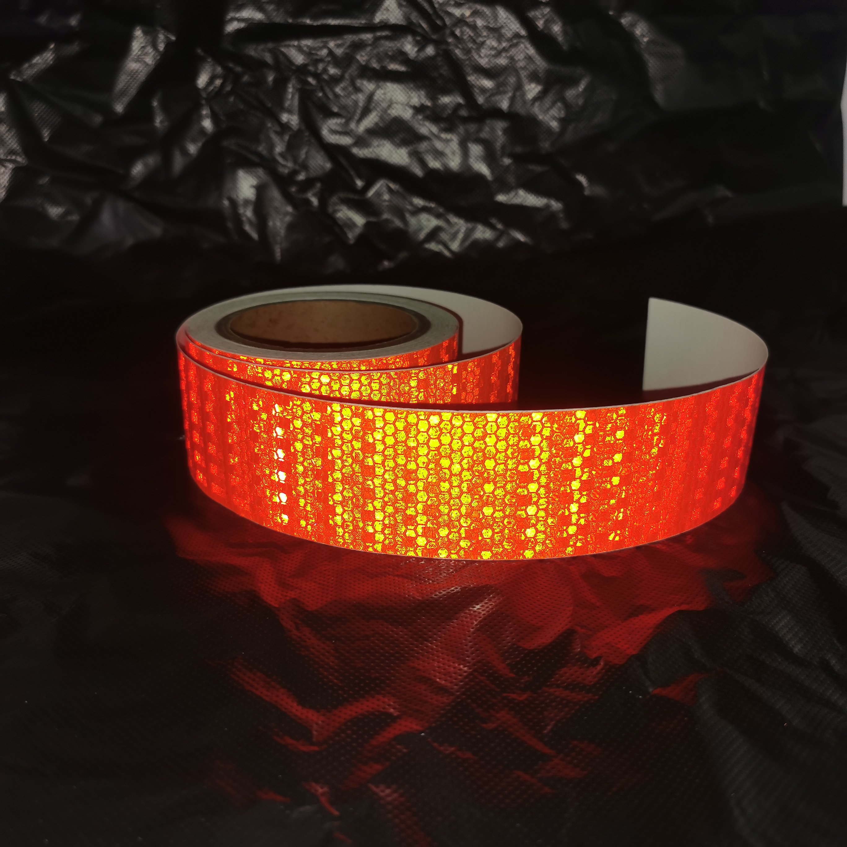High Intensity Super Adhesive Car Accessories Retro Safety Yellow Sticker Reflective Tape for Truck