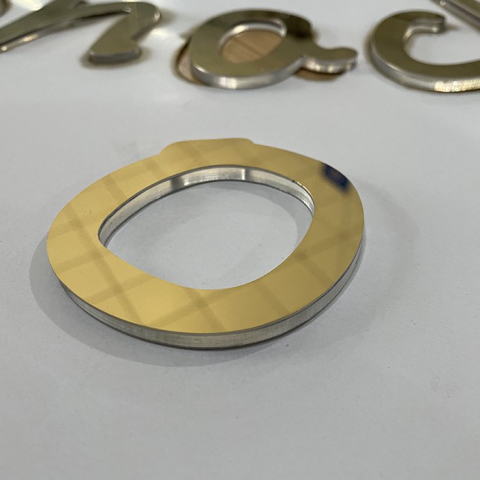 Factory Custom 3d Brass Alphabet Letter Signage Wall Art Address Sign