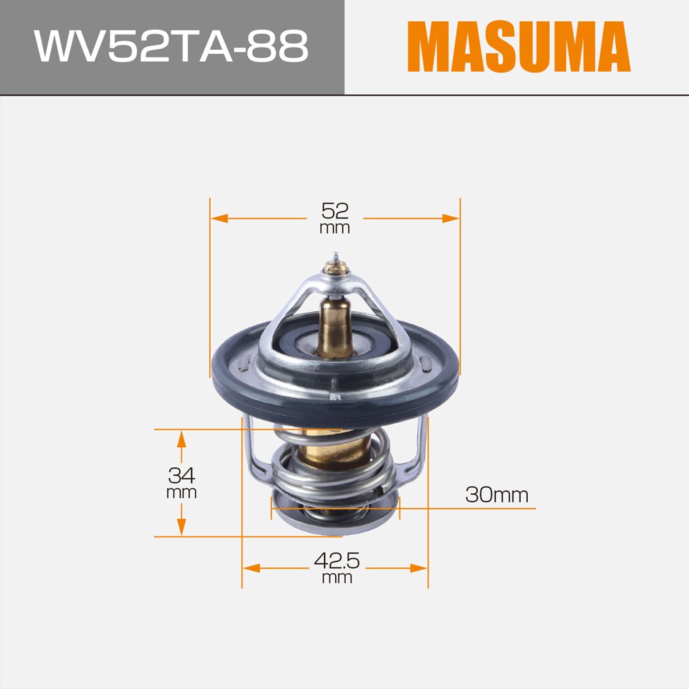WV52TA-88 MASUMA Auto Parts Accessories Auto 88 Thermostatic 90916-03043 90916-03062 90916-03099 16340-54010