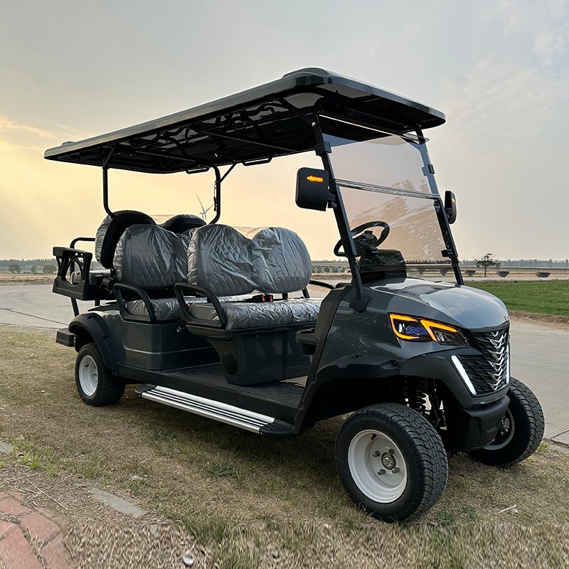 Sightseeing Bus Electric Lithium Battery Golf Carts 4+2 Seats Buggy Club Car New Energy Golf Carts for Adults