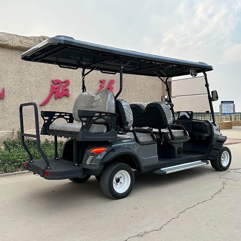 Sightseeing Bus Electric Lithium Battery Golf Carts 4+2 Seats Buggy Club Car New Energy Golf Carts for Adults