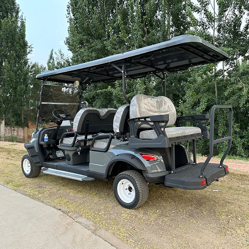 Sightseeing Bus Electric Lithium Battery Golf Carts 4+2 Seats Buggy Club Car New Energy Golf Carts for Adults
