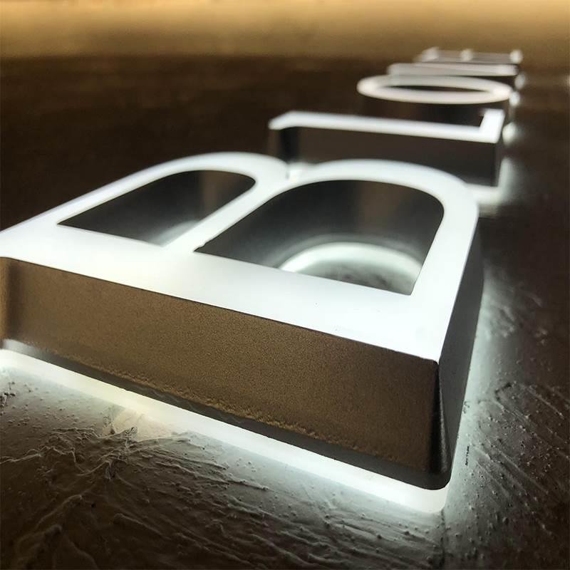 Factory Outlet Light Box Shop Laser Cut Led Acrylic Alphabet 3d Backlit Led Light Illuminated Letter Sign