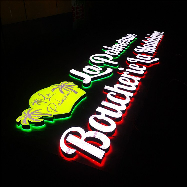 Outdoor Store 3d Signs Frontlit and Backlit Sign Led Light for Led Business Signs