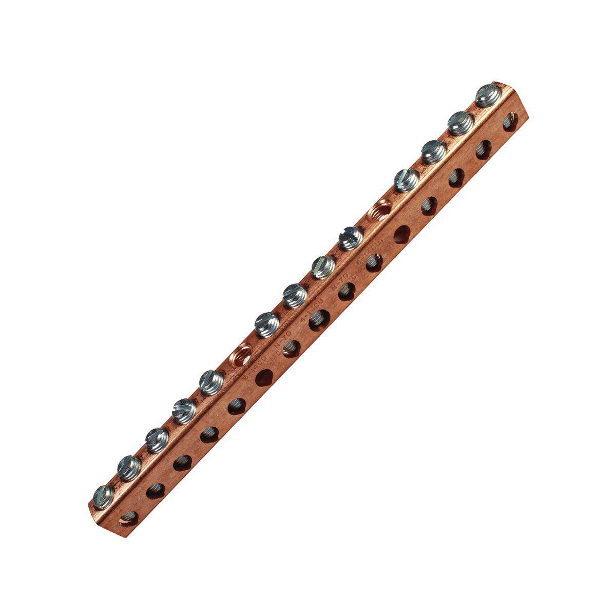 Wholesale Low Price Grounded Power System Busbar Ground Tinned Copper Connector Bar Neutral Terminal Block