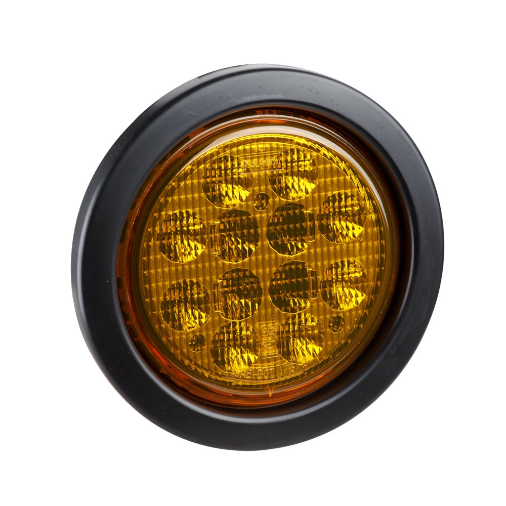 Emark 10-30V 2W 4 Inch Reverse Brake Turn Trailer Tail Lights LED Signal Lights for Trailer Truck Lorry Forklift