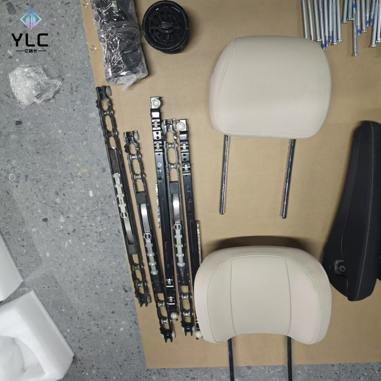 YLC benz Car Accessory v Class Original Seat Sliding Rails for benz Van V250 Vito Metris