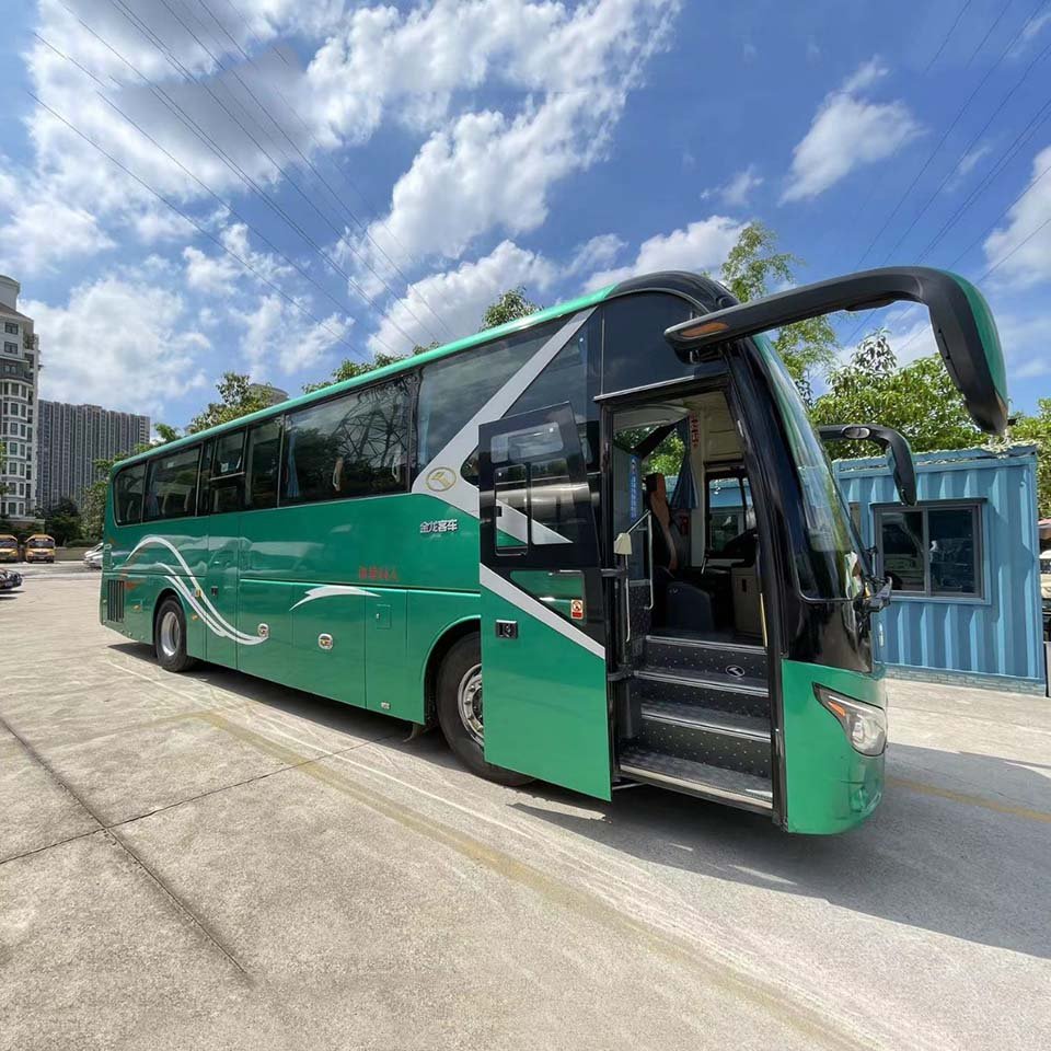 Dragon 44 Seats Used Coach Bus Left-hand Drive Golden Man Truck & Bus Full Set Manual 3 Wheel Motorcycle Gas Manual 6 - 8L 15000