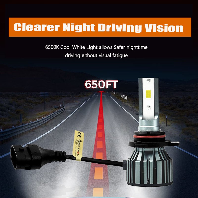 KingEagle M3-9012 CSP LED Headlight Factory Wholesale High Quality H1 H3 H7 H4 9005 HB3 9006 HB4 H8 H11 COB Led Headlight