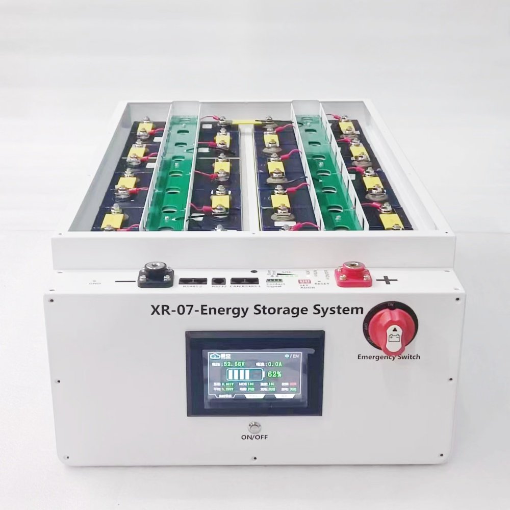 XR07 48V280AH Solar Home Energy Storage LiFePO4 Battery Case Battery Bank DIY Kit for JK Inverter BMS Exx/CAxx 280AH 302AH