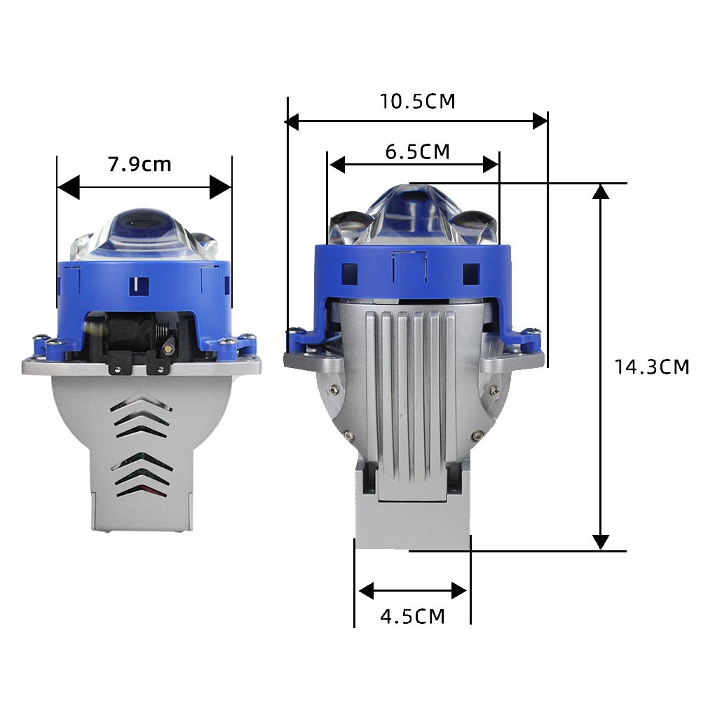 Liwiny New Arrival P60 Projector Lens High Power Dual Laser High Beam Low Beam Projector Lens