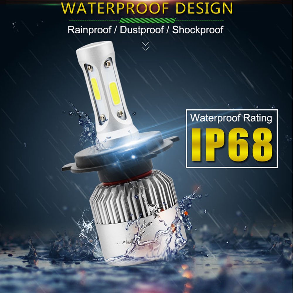 Super Bright Auto Lighting System Car Led Headlight Bulb H11 H7 H4 H13 9005/hb3 9006/hb4 72W Auto Led Bulbs Headlights S2