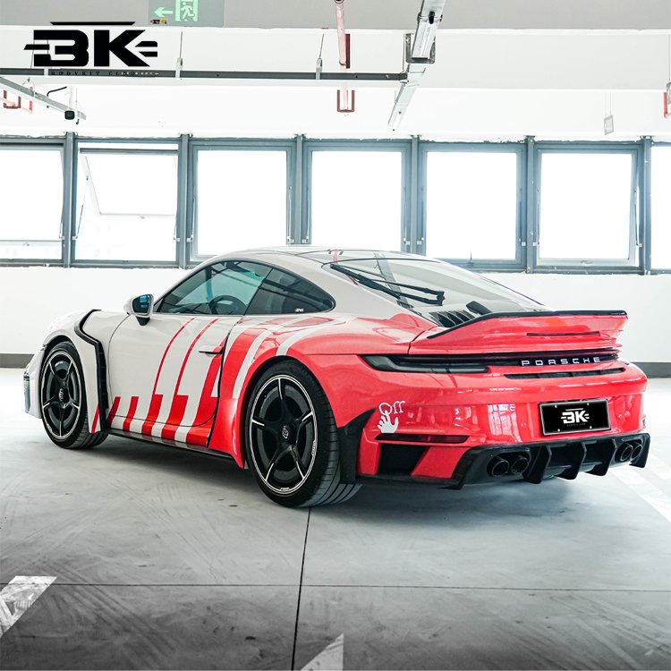 BK Club Half Carbon Dry Carbon Bodykit for Porsche 911 992 Carrera Upgrade Bra-Bus 900 Rocket R Style Full Body Parts