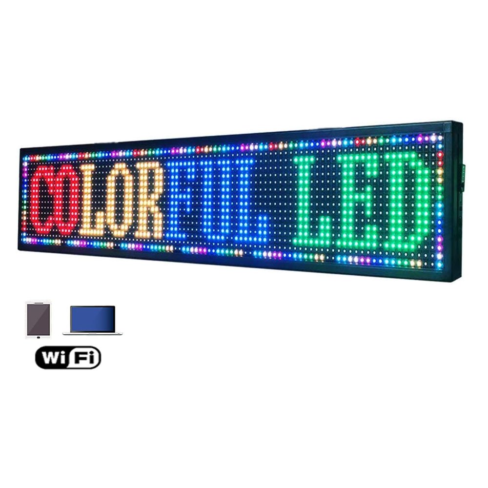 Outdoor Led Moving Message Sign Rgb Screen Module Wifi Digital Signage and Displays Customizable Advertising Led Display Screen