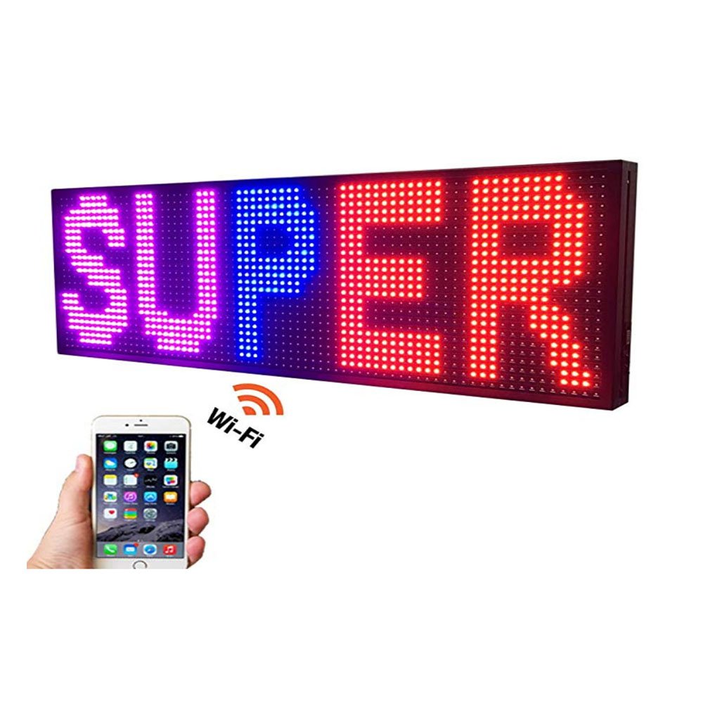 Outdoor Led Moving Message Sign Rgb Screen Module Wifi Digital Signage and Displays Customizable Advertising Led Display Screen