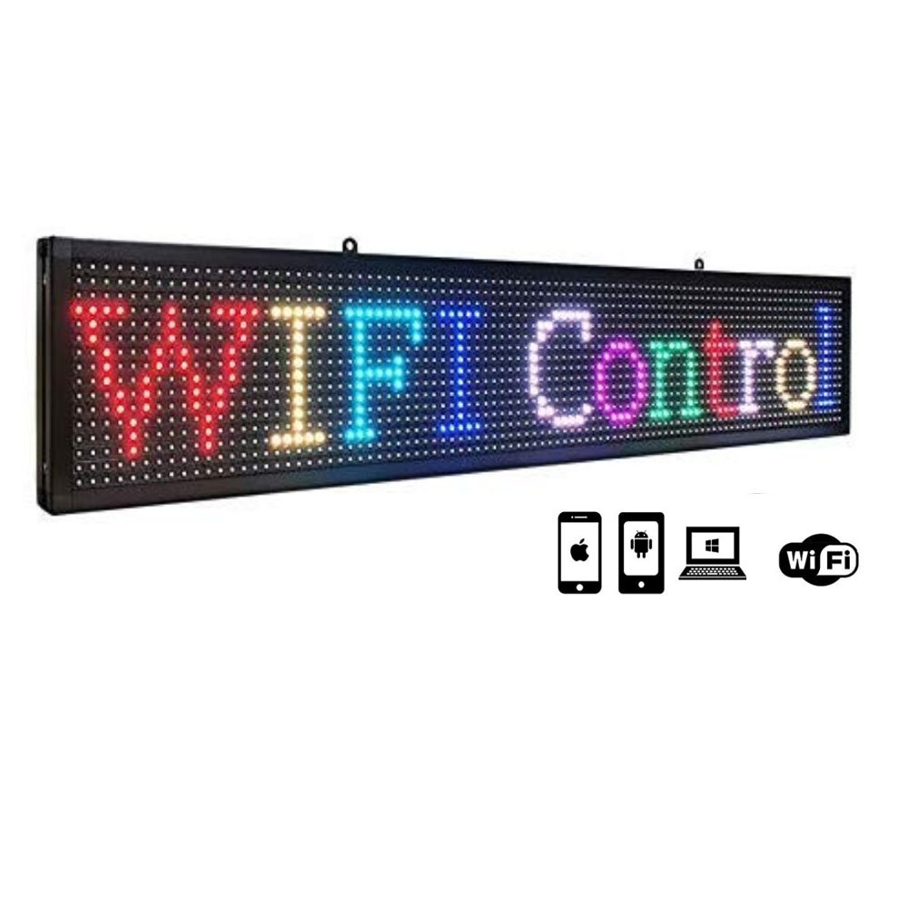 Outdoor Led Moving Message Sign Rgb Screen Module Wifi Digital Signage and Displays Customizable Advertising Led Display Screen