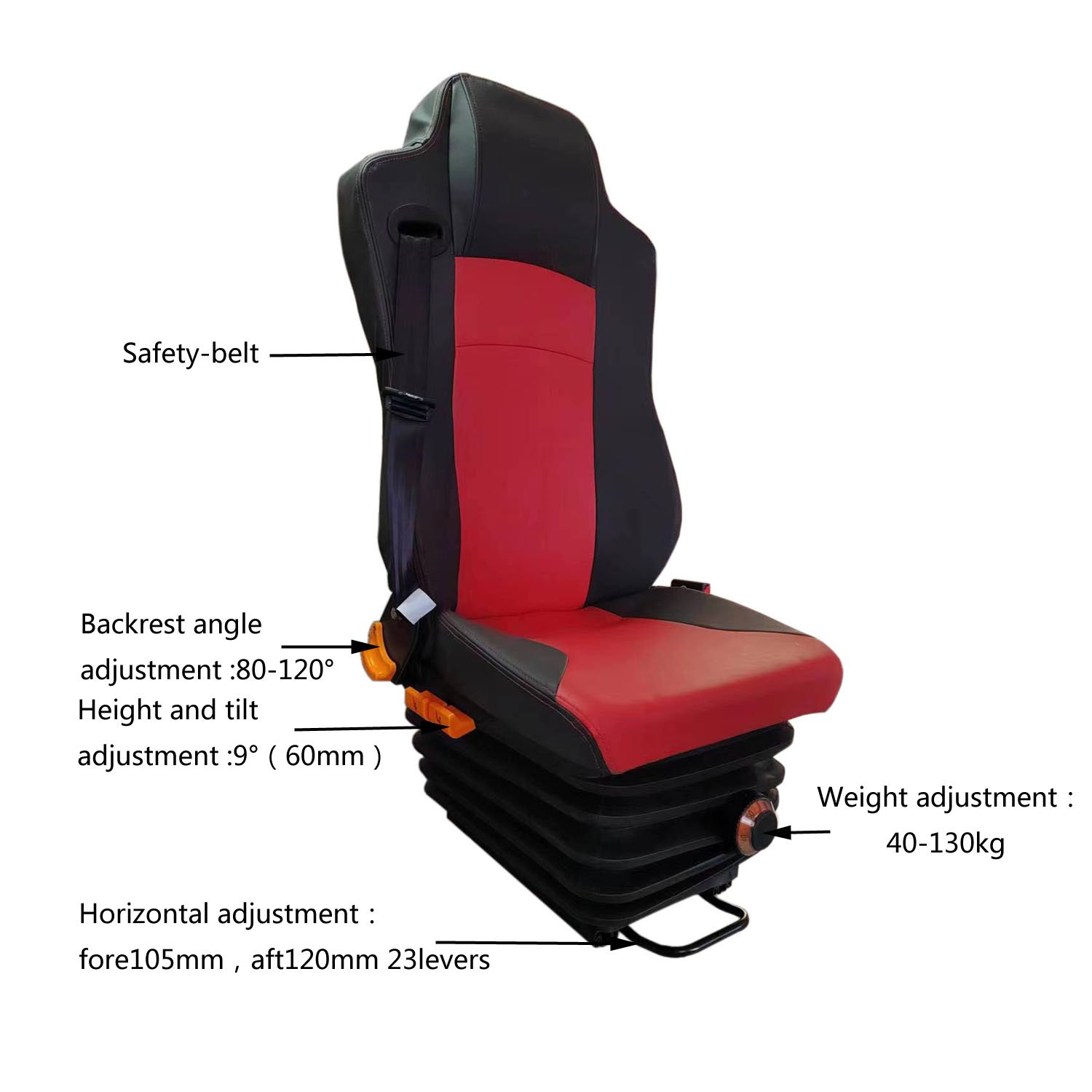 Universal Comfortable Freightliner Truck Driver Seat for Heavy Duty Trucks
