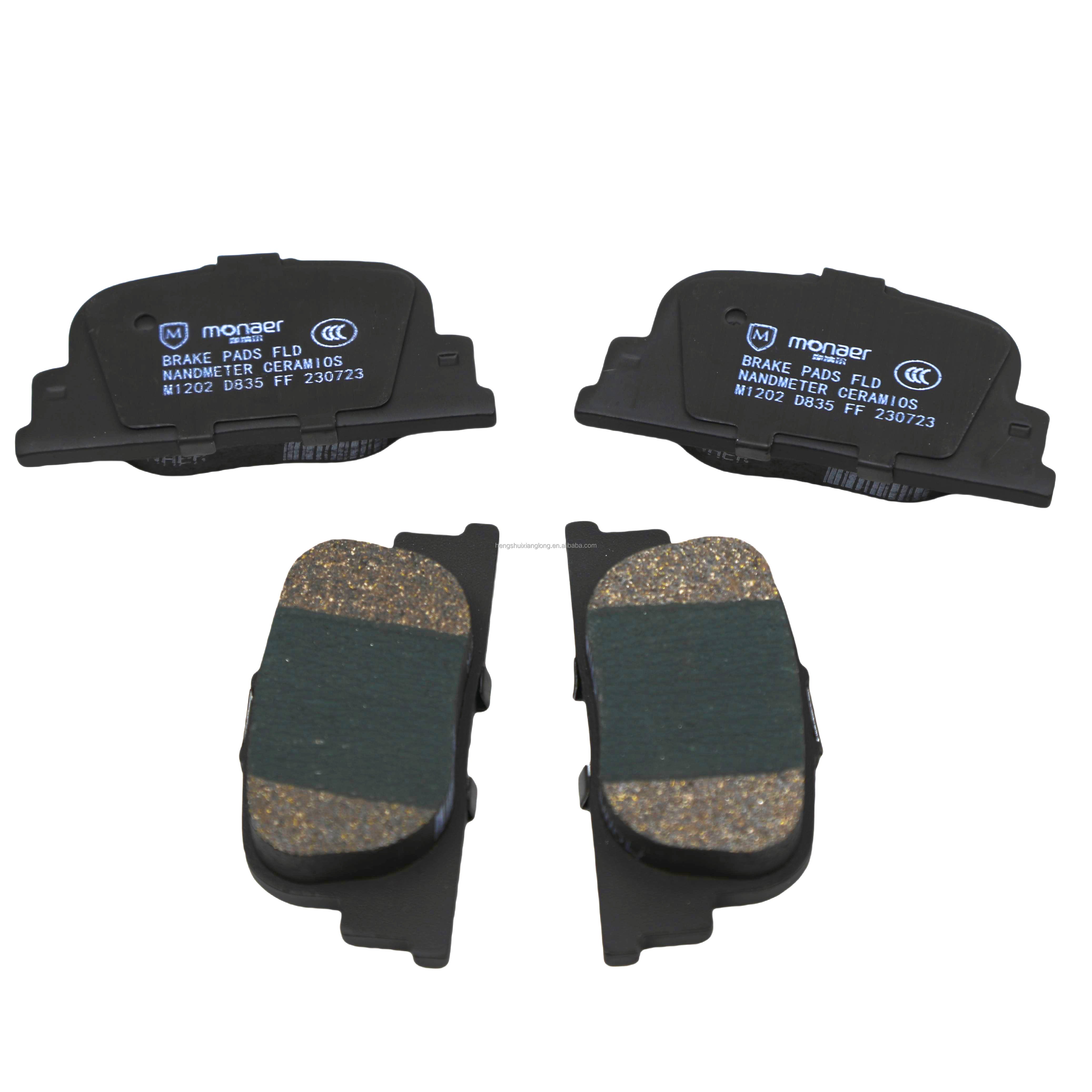 Monaer Ceramic Brake Pads M1202 D835 Brake System Maintenance Kit for Toyota/ BYD