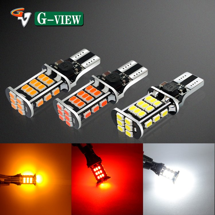 Gview Wholesale Reverse Lights T15 &921 & 912 Auto Led Backup W16W Car LED Light Bulbs 6500K White Canbus Error Free CSP 7035