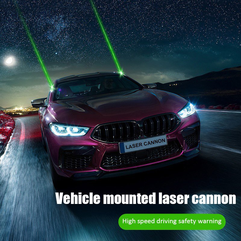 Yosovlamp Vehicle Mounted Remote Navigation Light Laser Anti Rear End Collision High-speed Anti Fatigue Warning and Flash Light