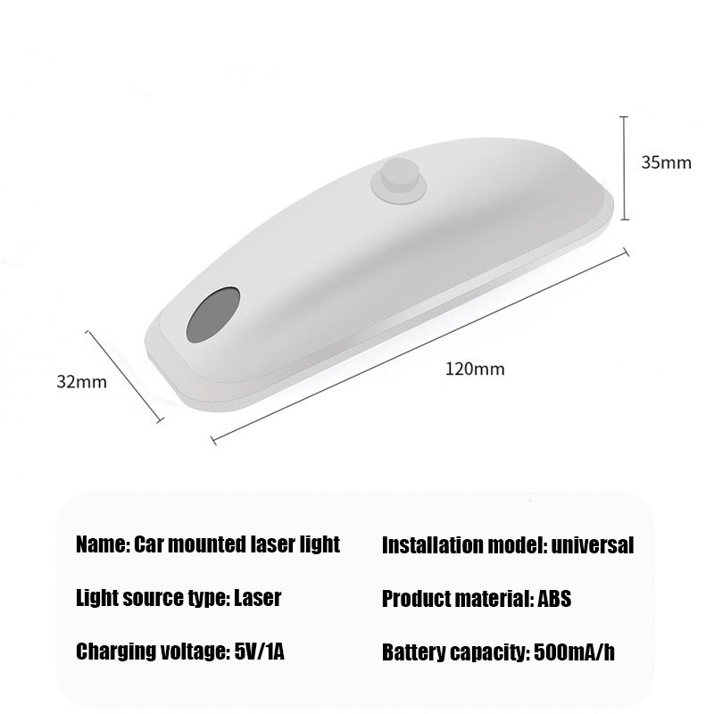Yosovlamp Vehicle Mounted Remote Navigation Light Laser Anti Rear End Collision High-speed Anti Fatigue Warning and Flash Light