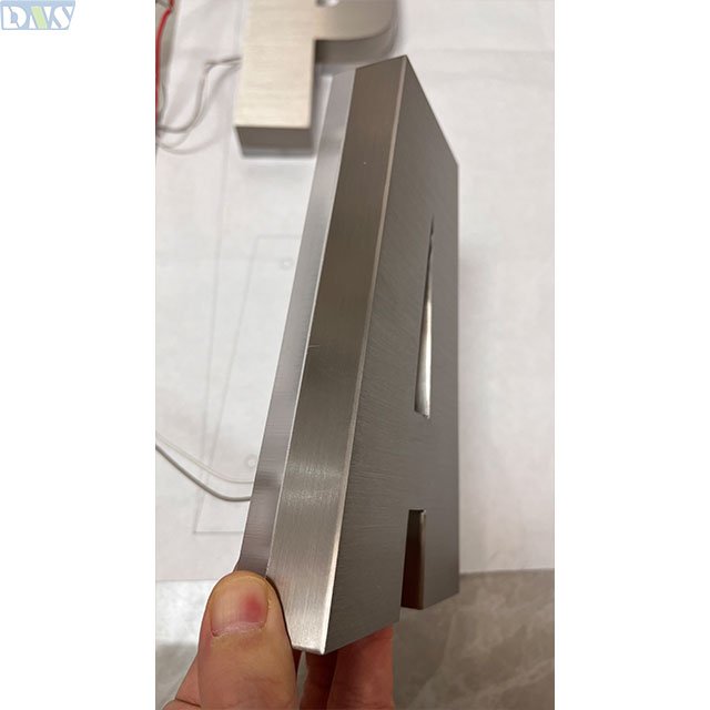 Laser Cut Sign Blank Metal Sign Wall Art Letters Silver Chrome Polished Stainless Steel Backlit Signage