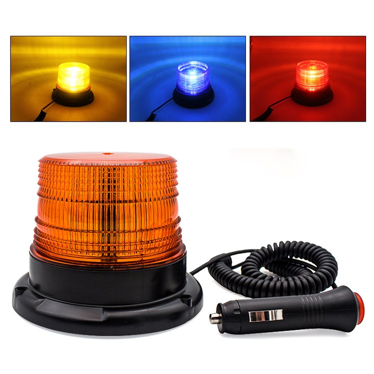 DC12-80V Emergency Powerful Magnetic Strobe Warning Beacon for Truck Ship Yacht Vehicle School Bus