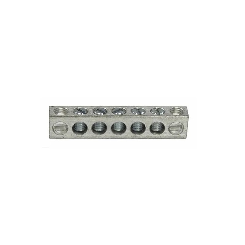 High Quality Custom Way Aluminum Ground Bus Bar and Aluminum Neutral Link with Tin Plated and Screw for Earthing Accessories