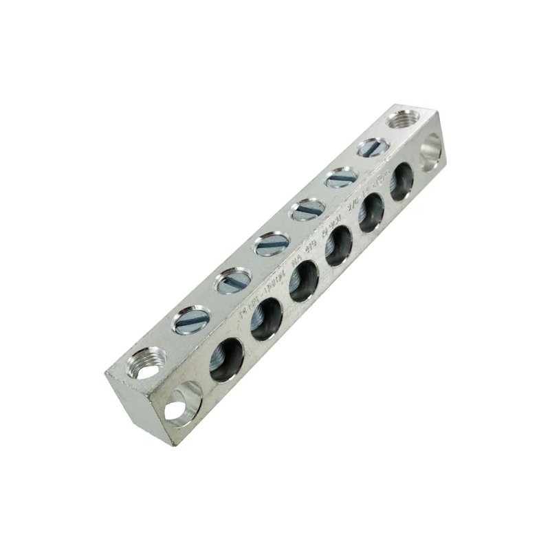 High Quality Custom Way Aluminum Ground Bus Bar and Aluminum Neutral Link with Tin Plated and Screw for Earthing Accessories