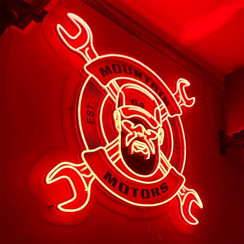 Hot Sale Led Light up Sign Store Business logo Design UV-printed Neon Sign Light Led for Store Wall Decoration