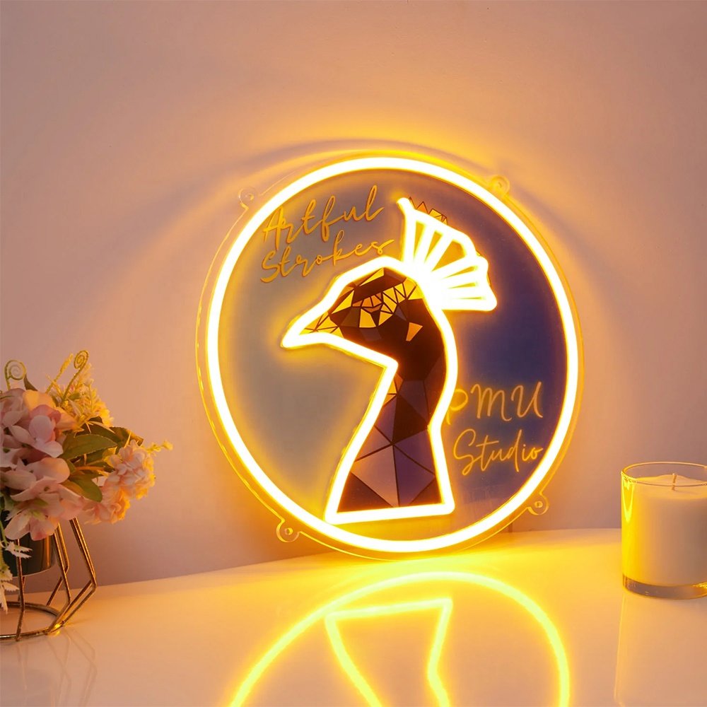Hot Sale Led Light up Sign Store Business logo Design UV-printed Neon Sign Light Led for Store Wall Decoration