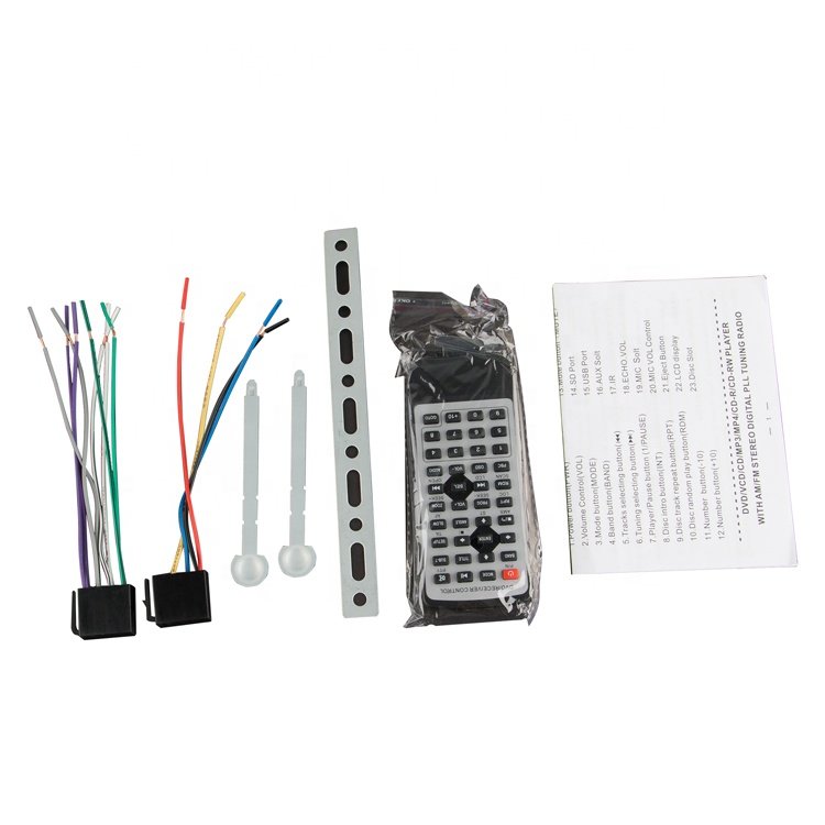 MIC One Din Bus CD DVD Player 24V Bus Amplifier Media Player MP3 Entertainment Radio FM Announcer Audio System for Bus