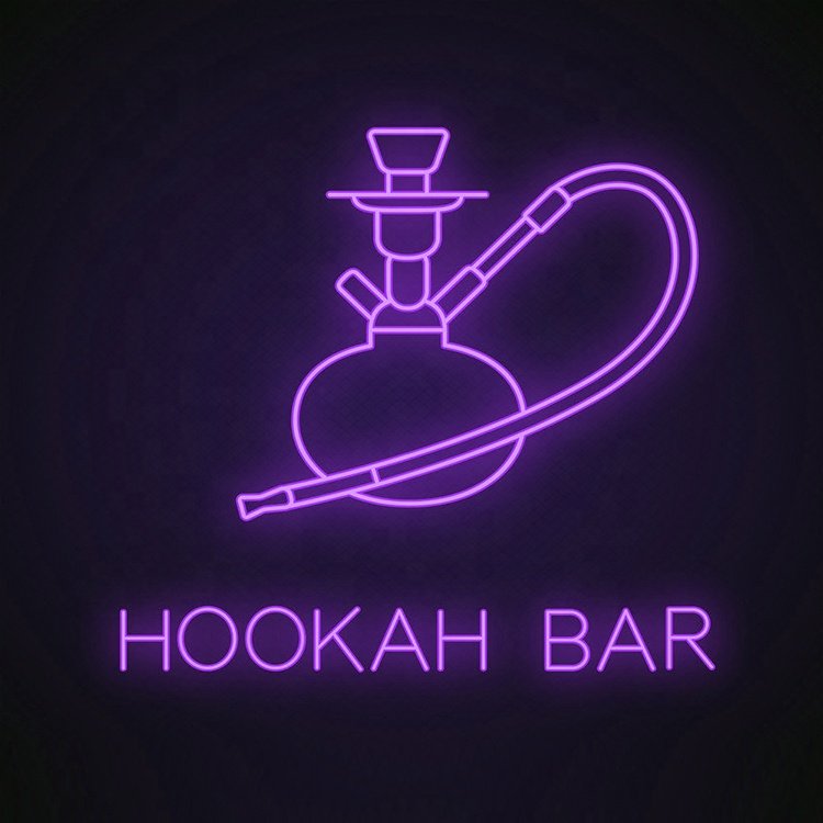 Custom Business logo Hookah bar Shop Wall Light up Sign Light Led Neon Sign Lamp for Store Business Decoration