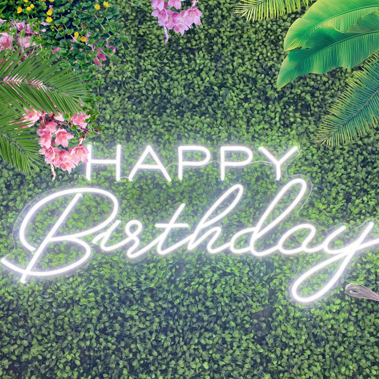 Koncept Drop Shipping Wall Party LED Custom Happy Birthday Neon Light Sign Custom Letters