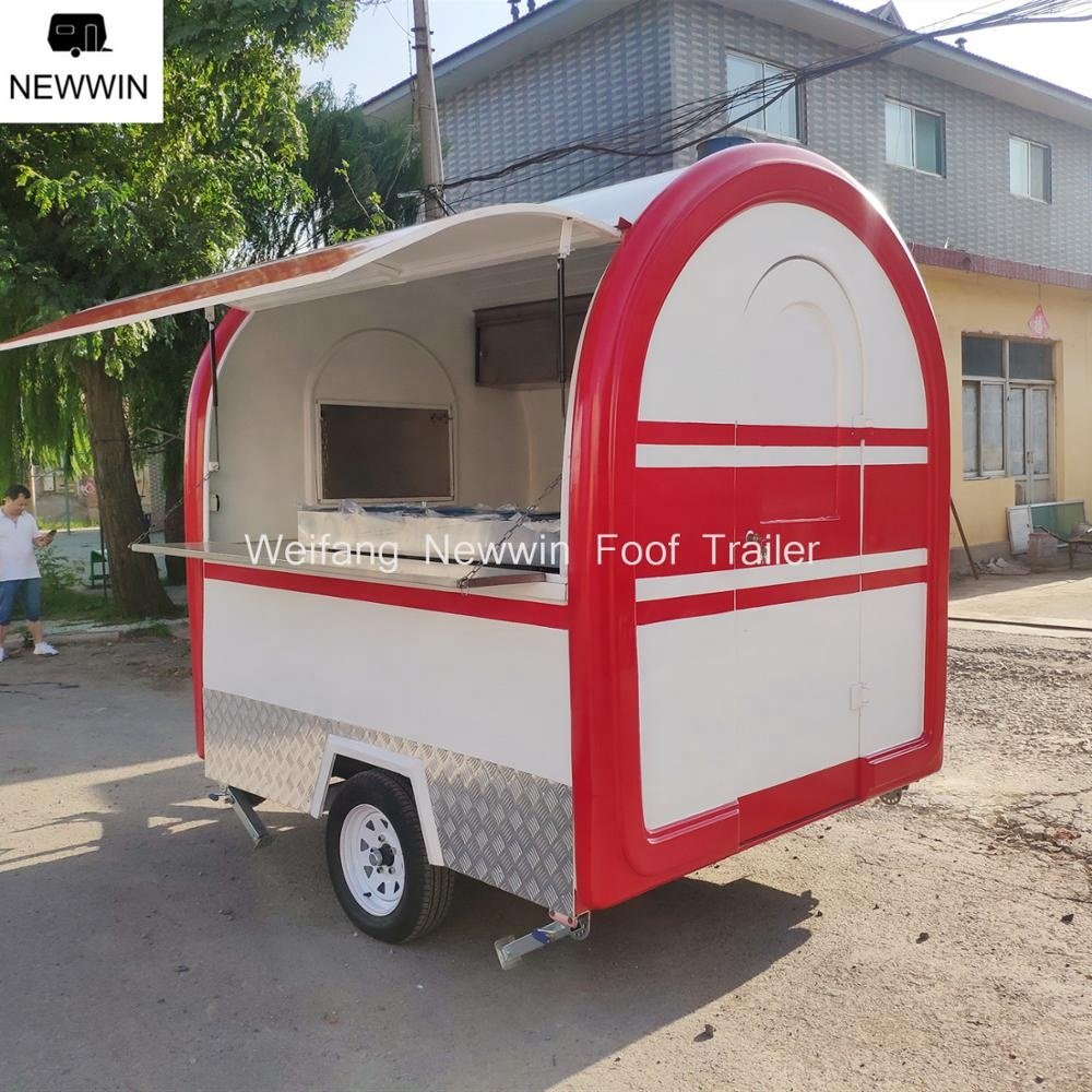 Factory Price and Quality Hot Selling Used Food Kiosk Hot Dog Cart Ice Cream Truck Food Trailer with Kitchen