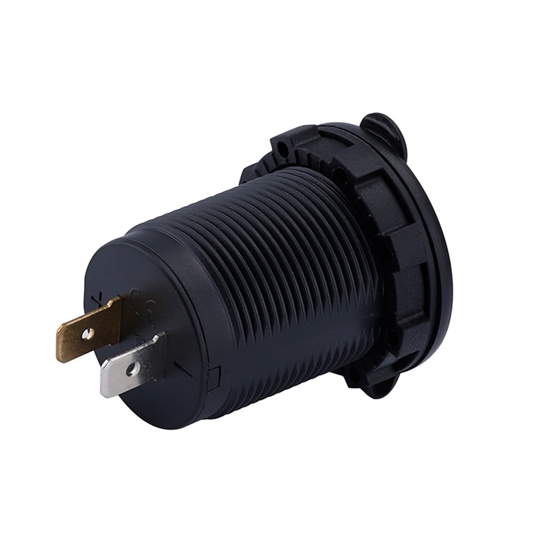2 Port LED LAMP 2.1A 1.0A Dual Car Charger USB Socket Accessory Power Waterproof Socket for Car Boat Marine Mobile 12V 24V