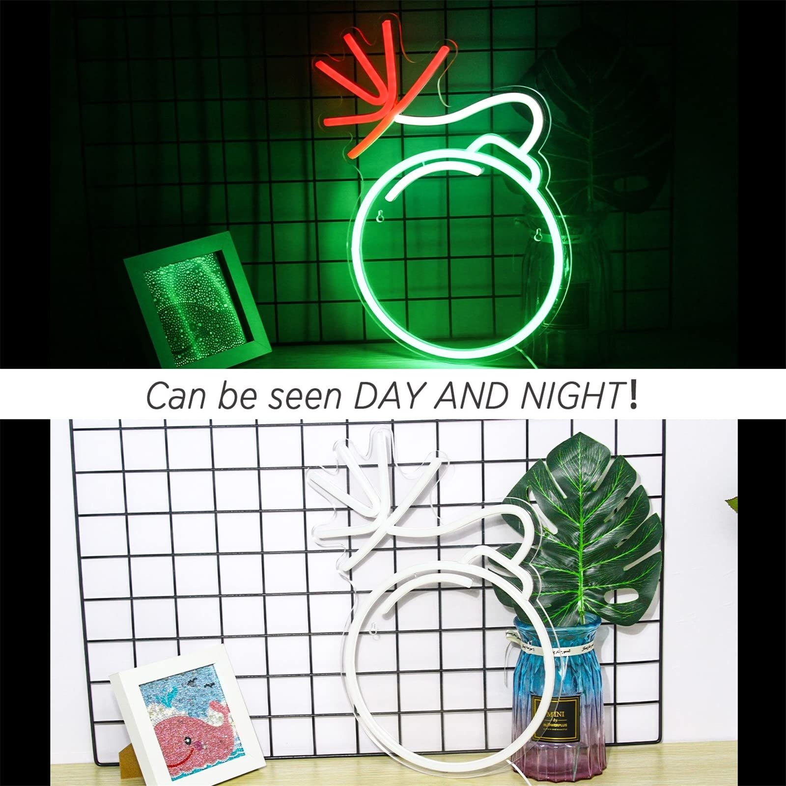 Neon Light Bomb Custom LED Party Acrylic Room Advertising Bar Commercial Lighting Wedding Bar Decoration Neon Sign Night Light