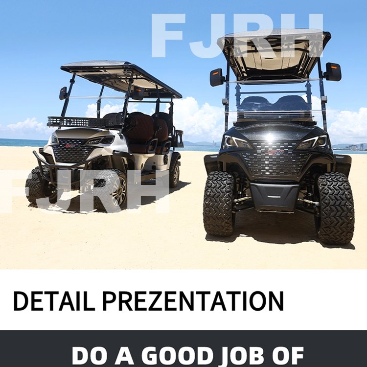 Chinese 4 Seats Golf Buggy Carts Dot EC Certification,manufacturer,navigation 48v 115AH Lithium Battery off Road Street Legal