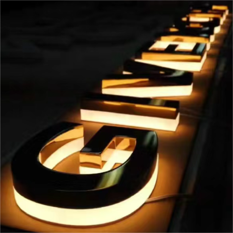 Led Outdoor Sign Signboard Customization Signmaker Manufacture Storefront Store Business 3d Name Coffee Shop Sign