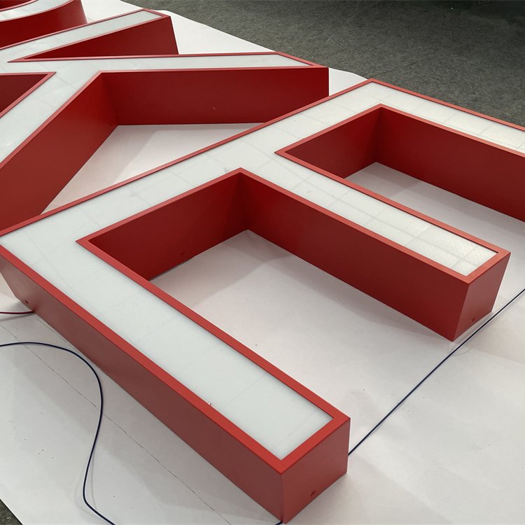Hot Sale Office 3D Letter LED Shop Acrylic Sign for Smoke Shop logo Acrylic Metal Channel Letter Advertising Sign