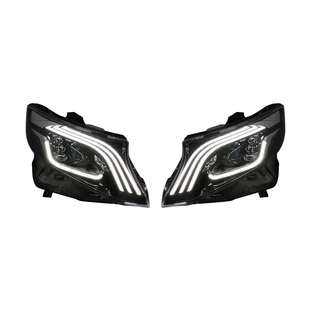 CHINA Changzhou Original Factory Auto Led Headlight Modified for Mercedes Benz Vito Upgrade to Maybach Headlight