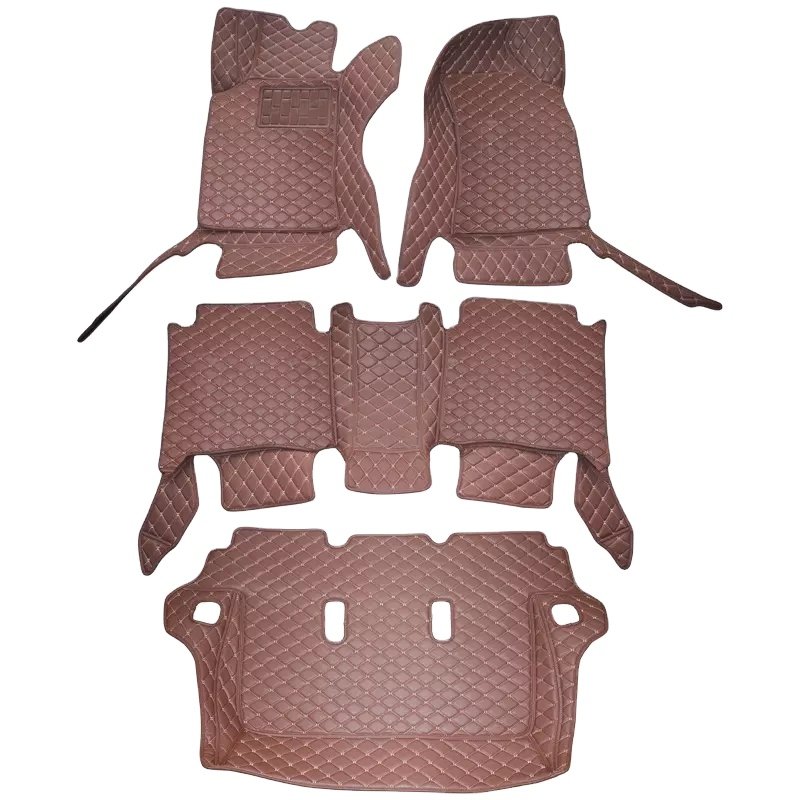 Car Interior Accessories Luxury MPV Car Floor Mats With PVC Leather for Dodge Grand Caravan/Honda Odyssey
