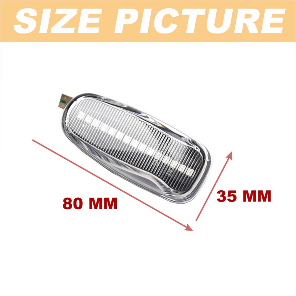 LED Side Marker Turn Signal Lights for Mercedes Benz W210 W202 CLK W208 SLK R170 W638 Front Indicator Lamp Sequential Blinker