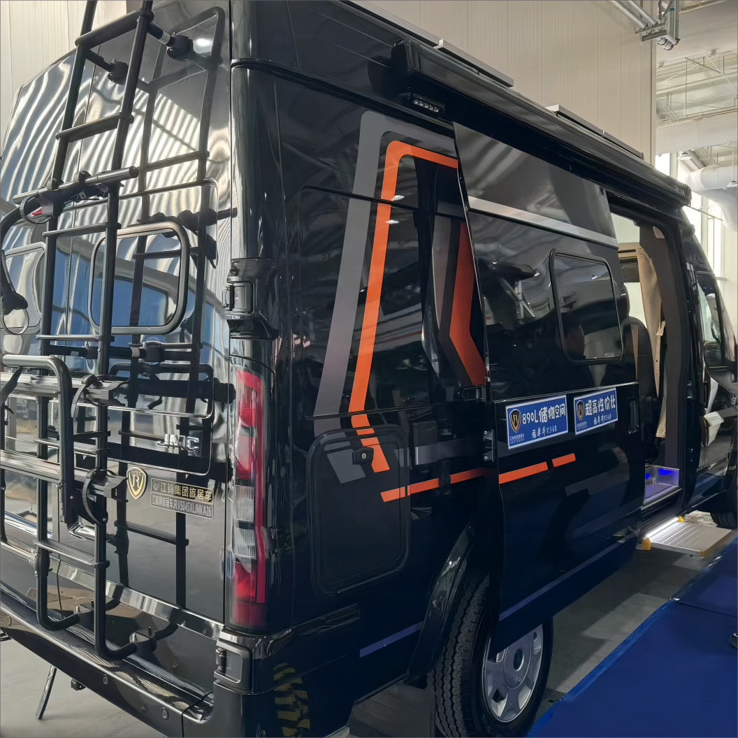 QXN RV V348-Diesel Used 6-Seater Bus Hydraulic Steering Automatic Gearbox Turbo Engine Leather Seats R16 Tires RWD Diesel Fuel